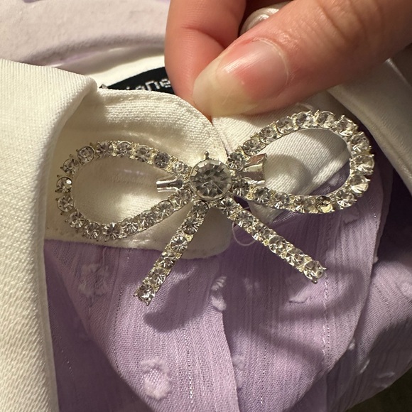 Sister Jane Lavender Blouse with White Collar - Picture 14 of 15